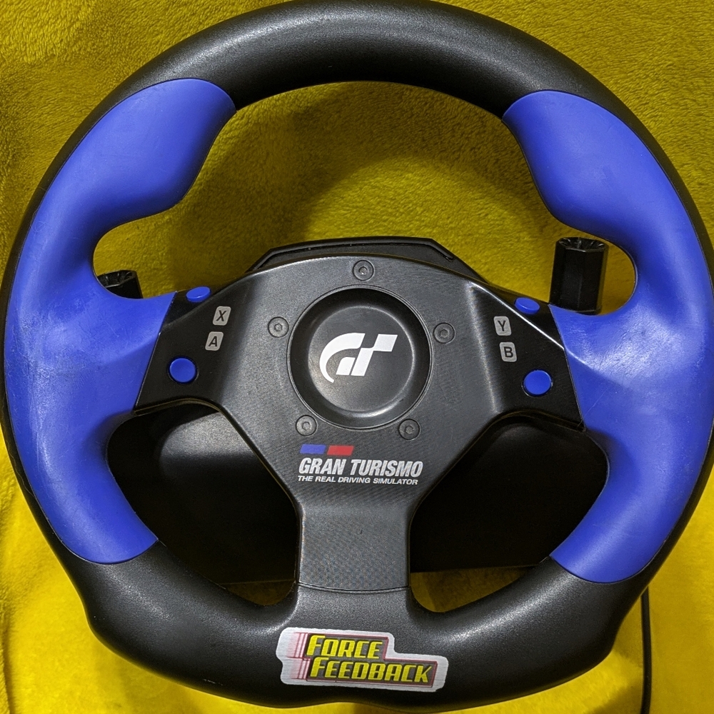 Logitech GRAN TURISMO GT Force Feedback (GT3) Steering Wheel/Pedals PS2 Bundle